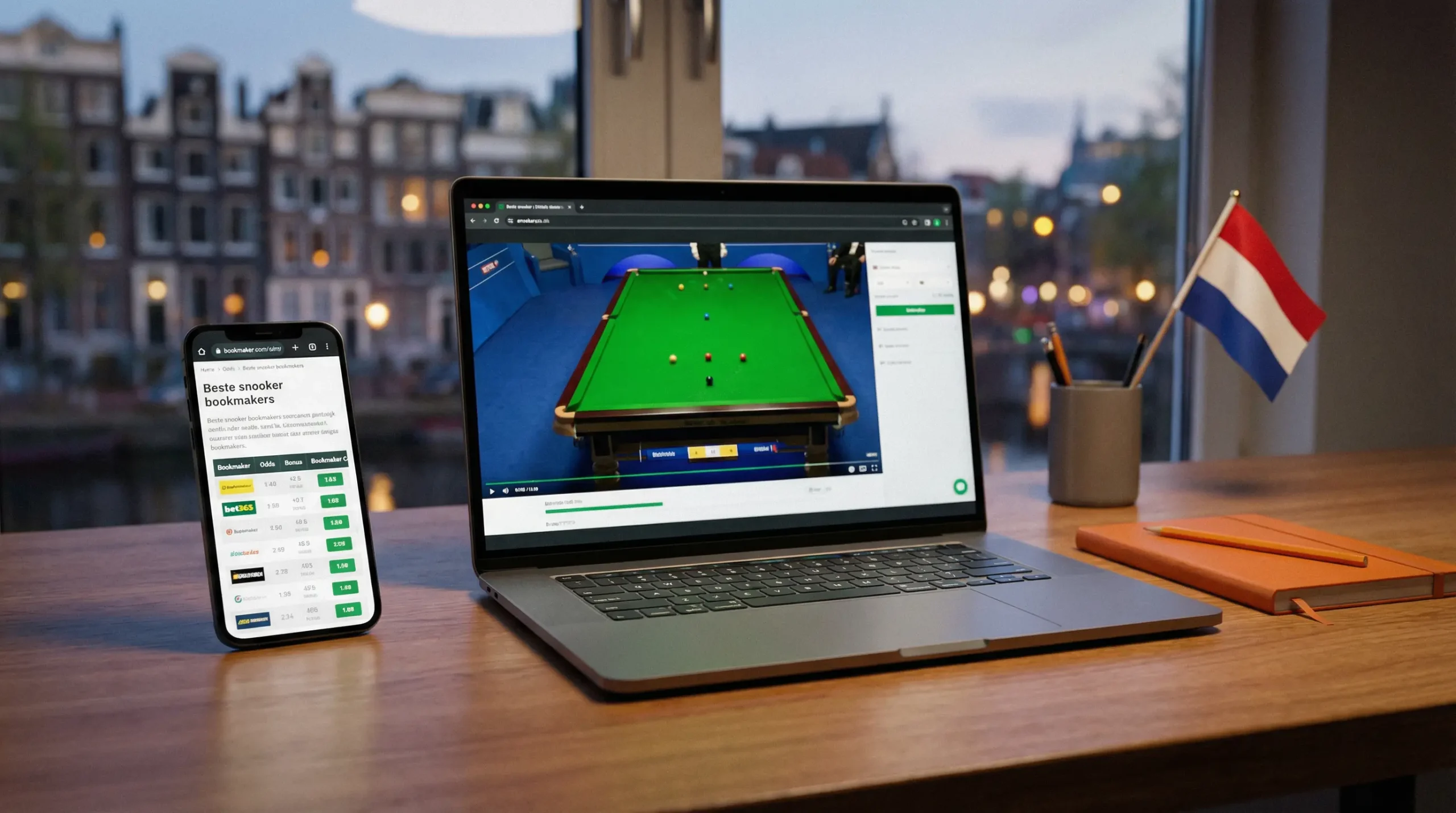 Vergelijking van de beste snooker bookmakers in Nederland met odds en bonussen
