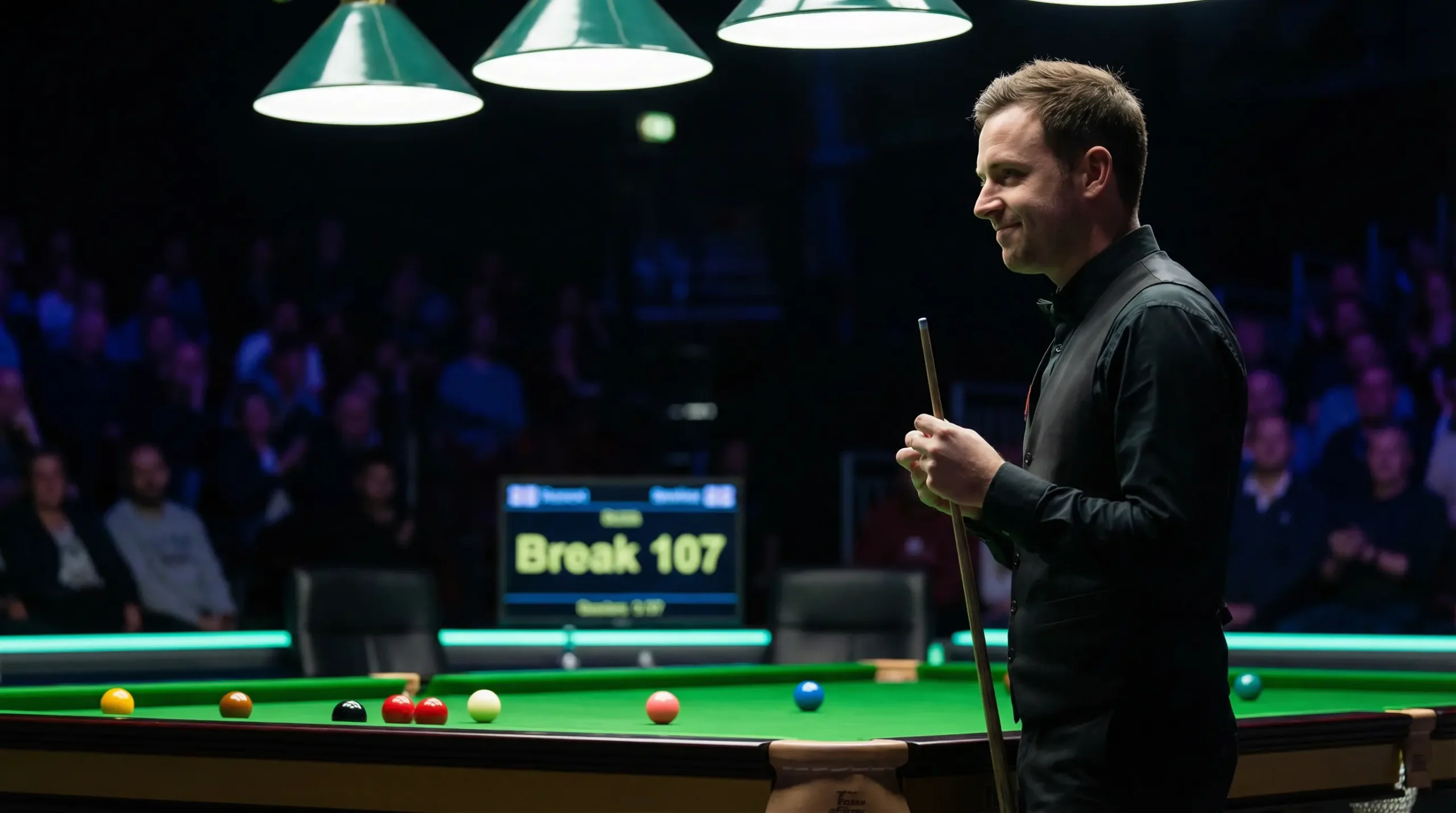 Snookerspeler maakt een century break