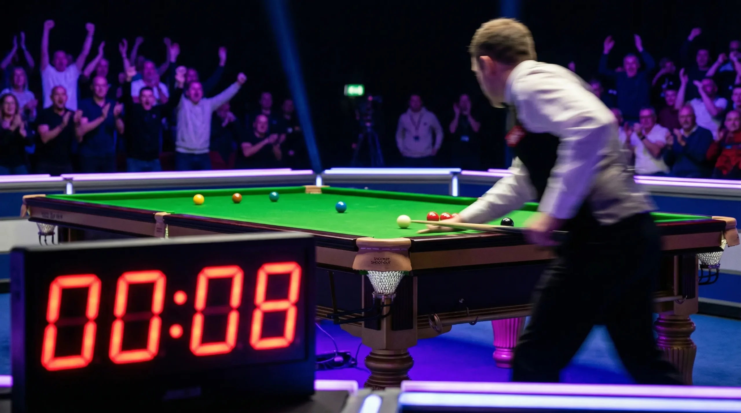 Snooker Shootout met shotklok en snel format