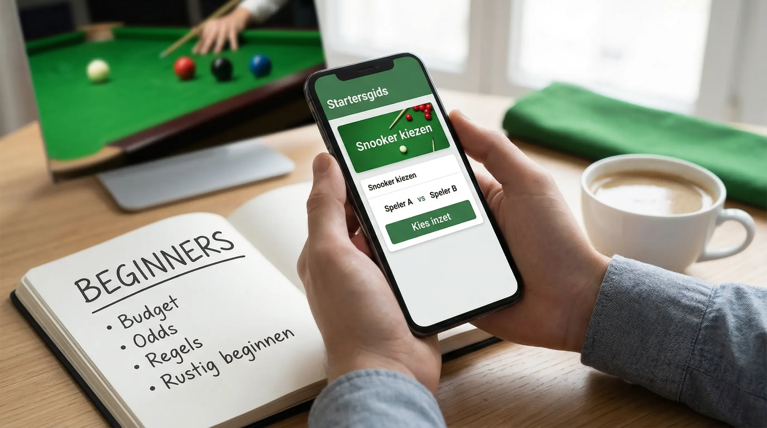 Beginner leert over snooker weddenschappen